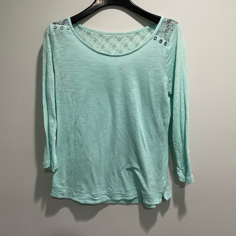 {Express} blouse lace detail women's size M